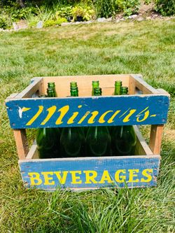 Vintage Minars Beverage Crate