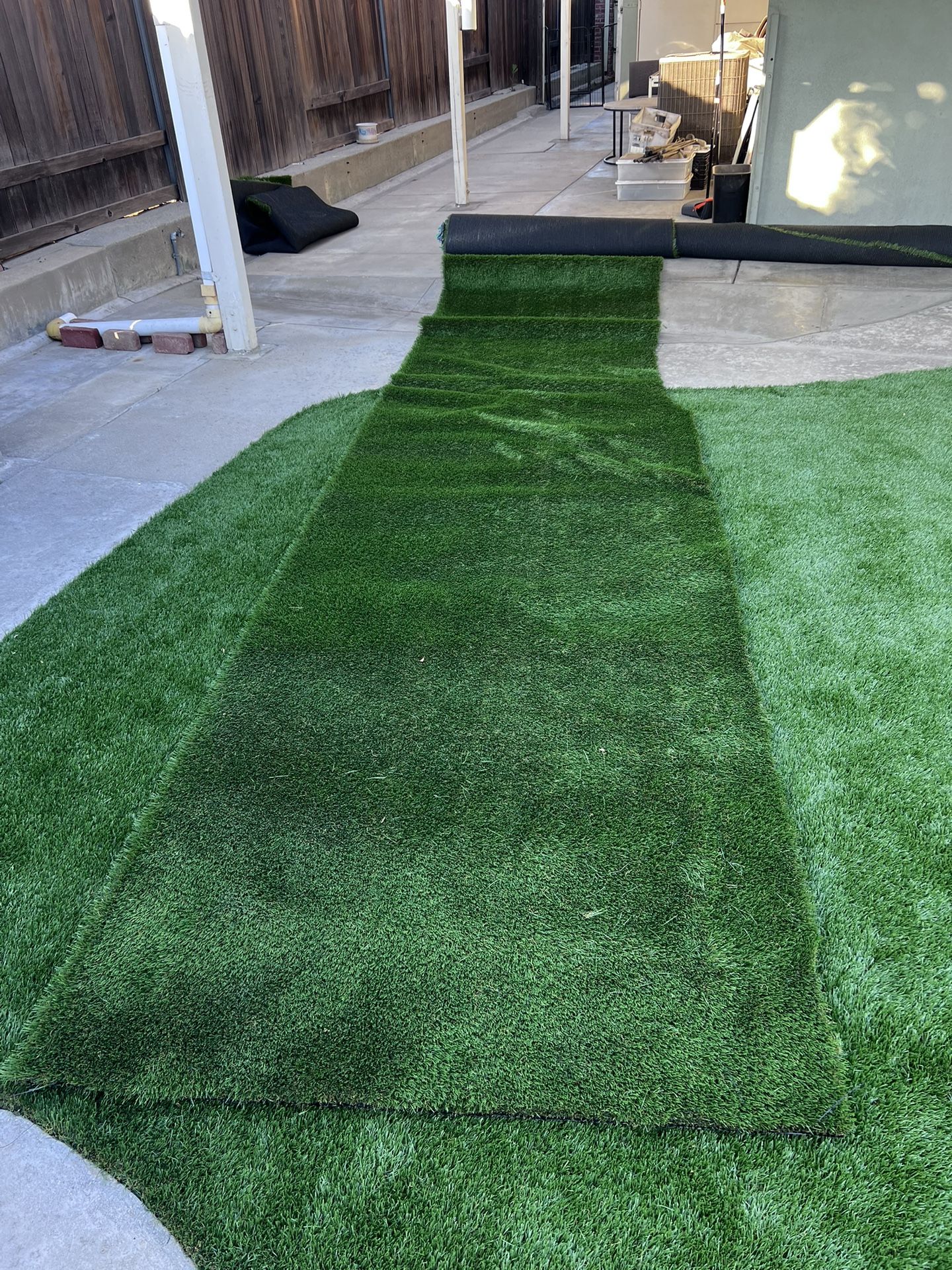 Brand new, leftover 100’ Sq Ft artificial grass, good quality