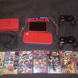 LIMITED EDITION* Red Super Mario Nintendo switch bundle