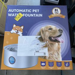 Brand New : Dog Water Fountain for Large Dogs - 8L/270oz