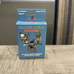 Sharks Aliens Zombies Card Game 
