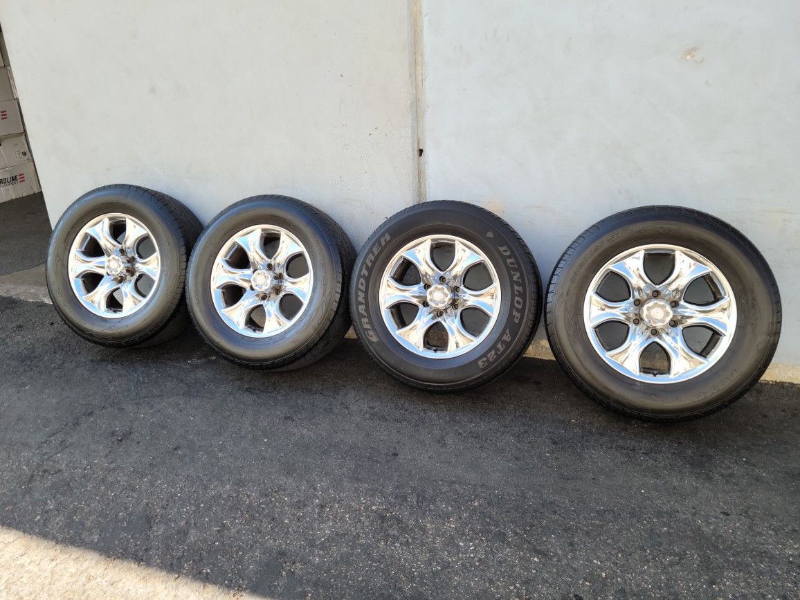18" American Racing wheels/rims used tires