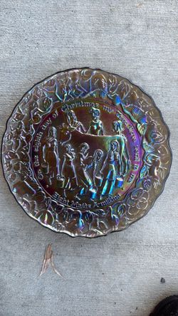 Carnival Glass 12 Days of Christmas Collector Plate