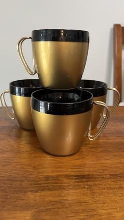 Vintage West Bend Thermo-Serv Coffee Mugs set of 4 