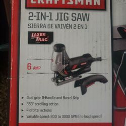 Craftsman Professional 2 In 1 Jig Saw With Lazer Trac