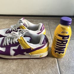 2006 FS-026 Lakers color way Bape Sk8 Sta / SZ 10