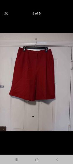 Pleated Bermuda Dress Shorts Size 16