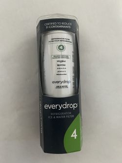 EveryDrop Ice and Refrigerator Water Filter 4 Compatible with Whirlpool, Maytag, Amana, KitchenAid and JennAir refrigerators.