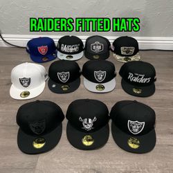 Nfl New Era Las Vegas Raiders 59fifty Fitted Hats Blue size 7 1/4 for Sale  in City Of Industry, CA - OfferUp