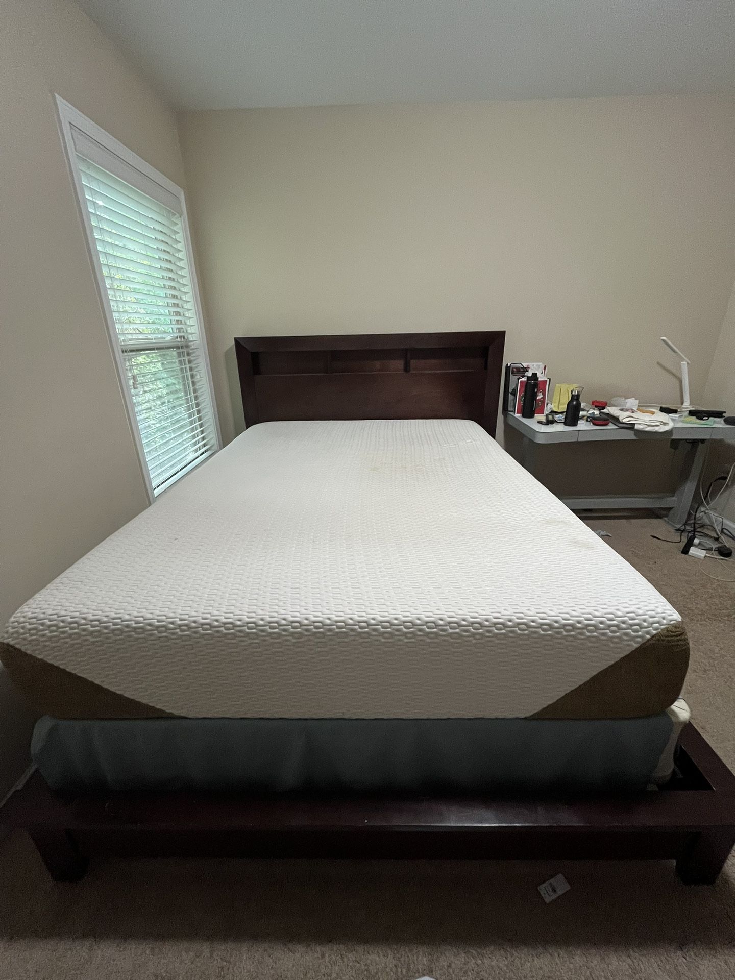 Queen Size Bed -Mattress And frame 