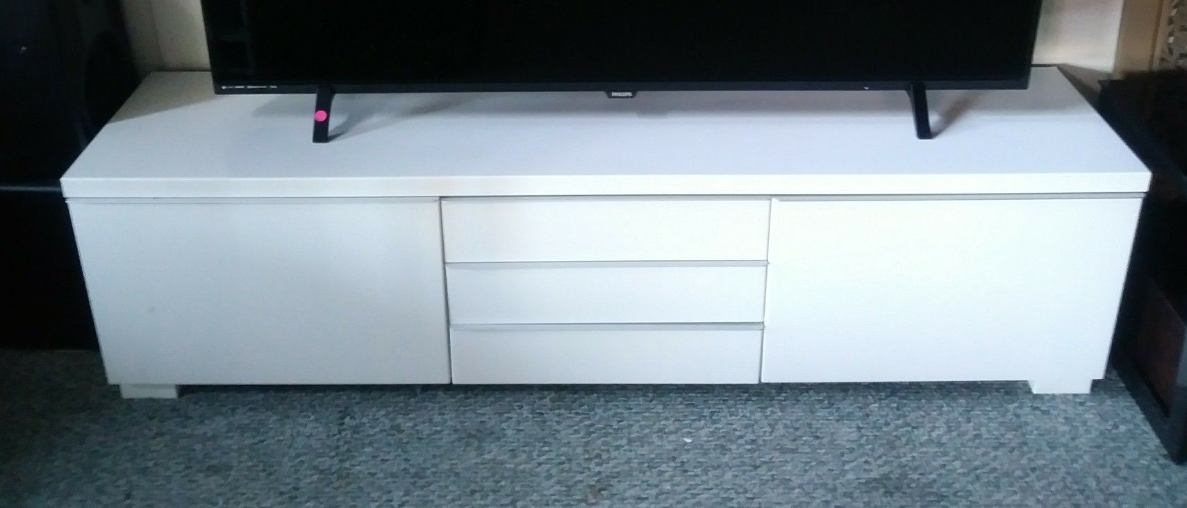 White Ikea TV Stand