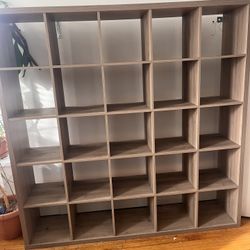 KALLAX 5×5 Shelf – Disassembled & Ready to Go – Discontinued Finish $110