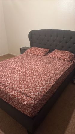 Queen bed with mattress