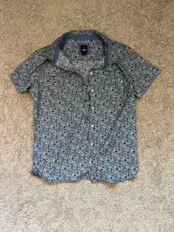 Nautica Light Blue Short Sleeve Button-Down Shirt
