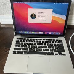 MacBook Pro 13” Retina A1502 Intel Core i5 2.6Ghz 16GB 256GB SSD WiFi USB iSight Camera OSX Big Sur 