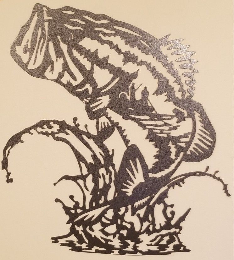 Bass Fishing Wall Hanging