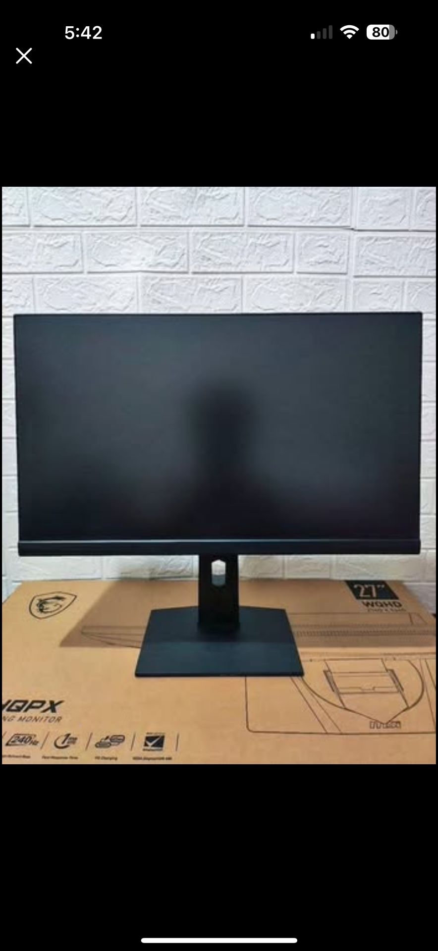 MSI Optix MAG251RX β 24.5" 1080p 240 Hz IPS Gaming Monitor (G-SYNC Compatible)