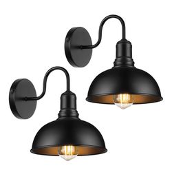 2pack Black Outdoor Lamps