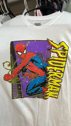 Mens Vintage Marvel Spiderman Shirt Size Large