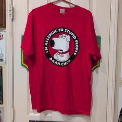 Family Guy Dog Red T-shirt Size XL 