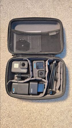 GoPro HERO10 Black + HERO5 Black Bundle w/ Accessories & Batteries