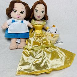 12" Disney Beauty and the Beast Plush Belle Dolls