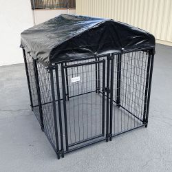 New in box $170 Heavy-Duty Kennel with Cover (4 x 4 x 4.5 FT) Dog Cage Crate Pet Playpen