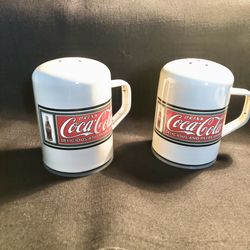Vintage Coca-Cola Salt & Pepper Shakers 