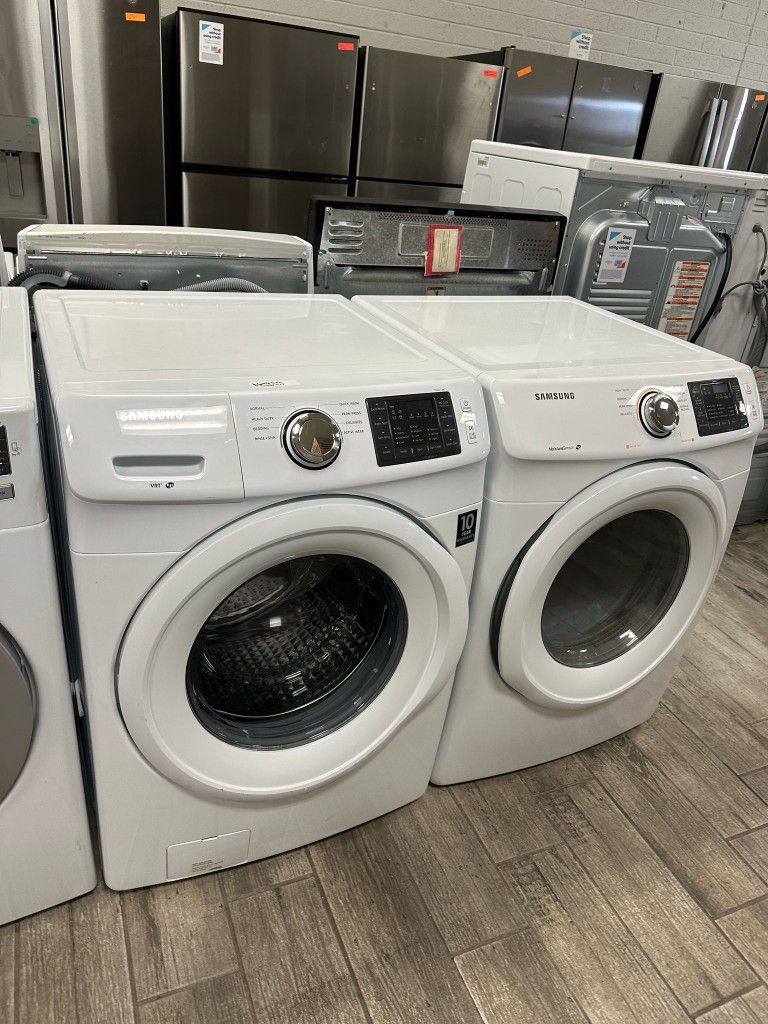 Samsung washer and dryer set electric with warranty