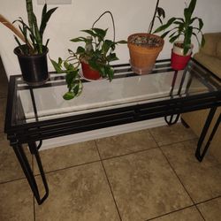 Glass Side Table For Sale 