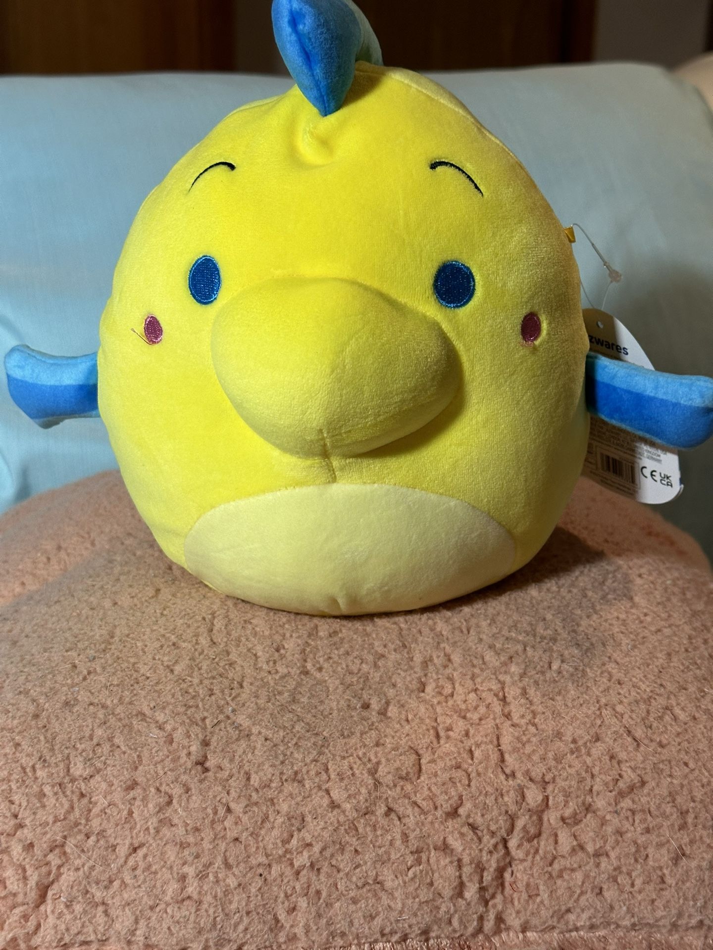 🆕 Squishmallows Disney 8" Flounder Stuffed Animal Plush Toy