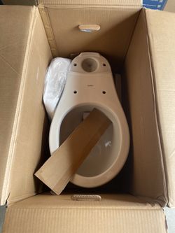 NO TANK- Maxwell Choice 12 in. Rough-in 2-Piece 1.28 GPF Single Flush Round Chair Height Toilet in White with Soft Close Seat