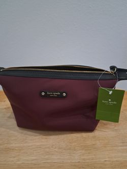Kate Spade New York Burgundy Nylon Pouch