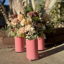 Wedding / Event Centerpieces - Set of 16 (Dusty Rose & Mauve)