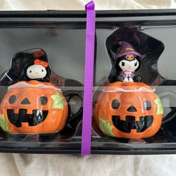 2 Pack Hello Kitty And Kuromi Halloween Mug Set