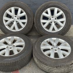 Nissan Murano 18-inch rims and tires, fits Rogue, Juke, Pathfinder, and more 
