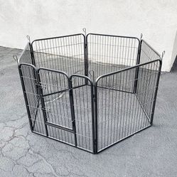 $85 (New in Box) Heavy duty 32” tall x 32” wide x 6-panel pet playpen dog crate kennel exercise cage fence