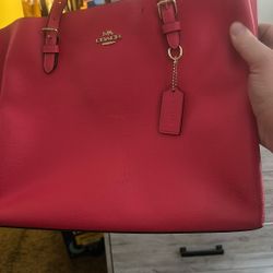 Coach Pink Molly Tote Bag