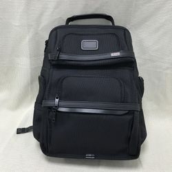TUMI Alpha Brief Backpack in black