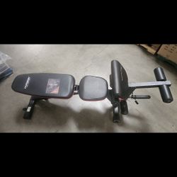 Weight Bench - Adjusta.ble Workout Bench Press for Home Gym with Leg Extension and Preacher Pad, 