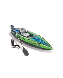 2 INTEX Challenger Inflatable Kayaks (1 Brand New, 1 Used) - $130