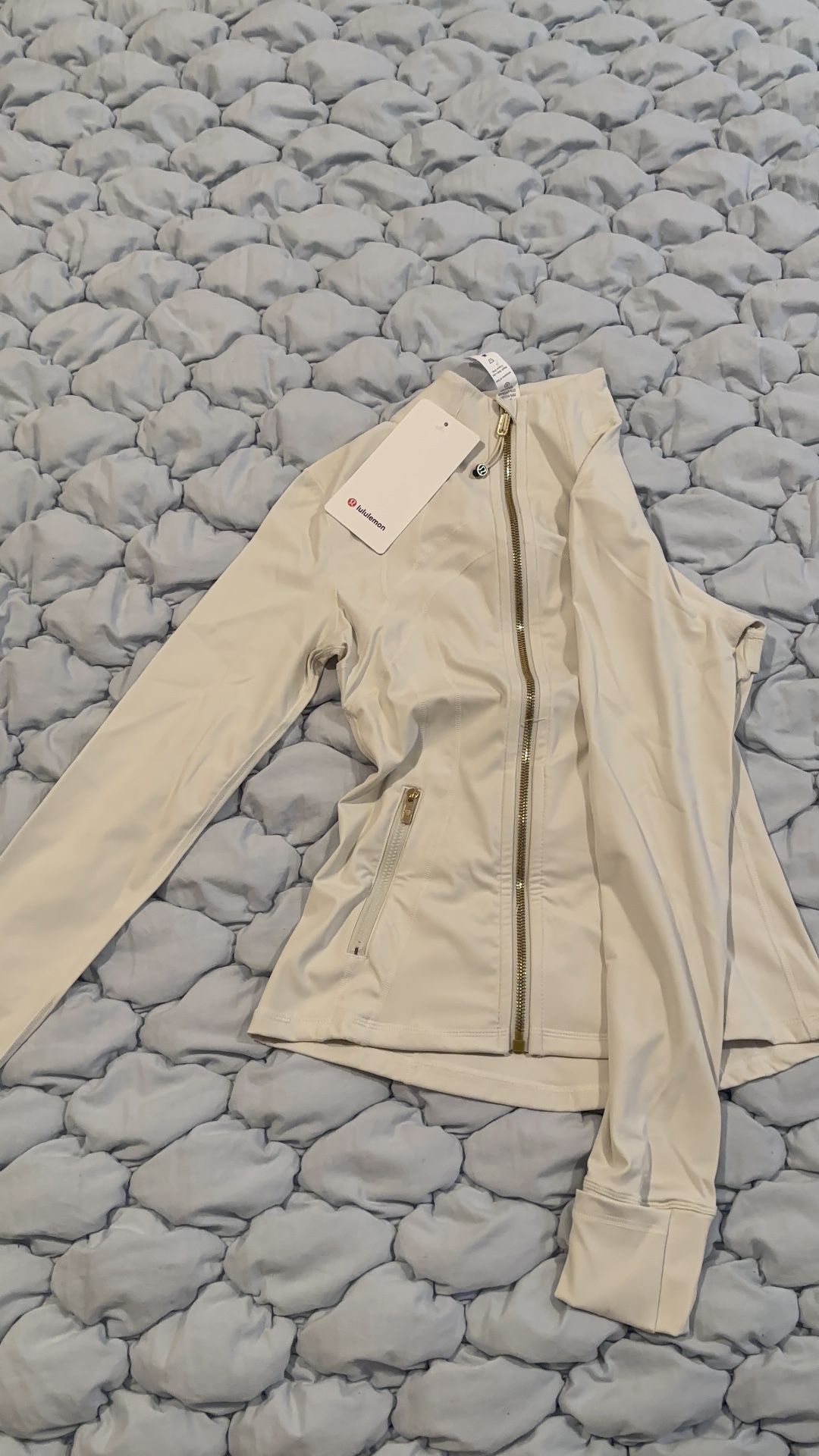 Gold Zipper Lululemon Defined Jacket Size 2