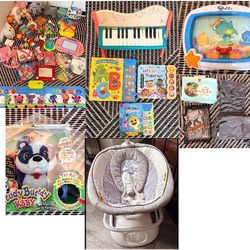 Baby Toddler Items Rocker Toys New Stroller Items  Baby Einstein Musical Books Piano Boy Girl