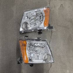 Headlight Assembly Fit Nissan Xterra 2005 2006 2007 2008 2009 2010 2011 2012 2013 2014 2015 Headlights Headlamp Replacement Driver & Passenger Side, C