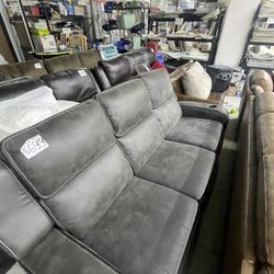 Fabric Recliner Sofa From Costco