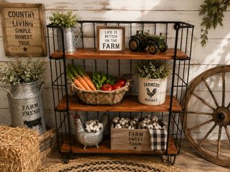 Beautiful rustic 3-tier shelving