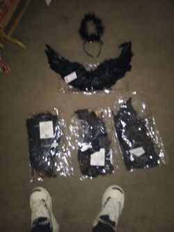 Black Angel Wings Outfit