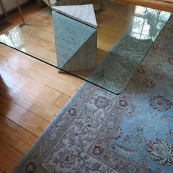 Glass Top Contemporary Coffee Table