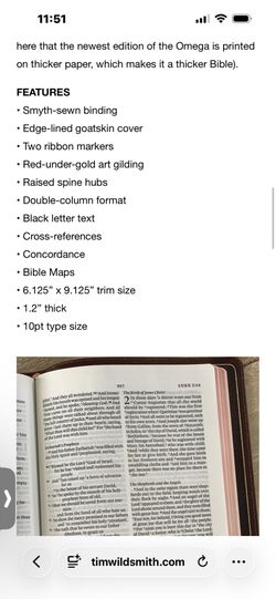 ESV® Bible, The Omega Thinline Reference Edition Goatskin