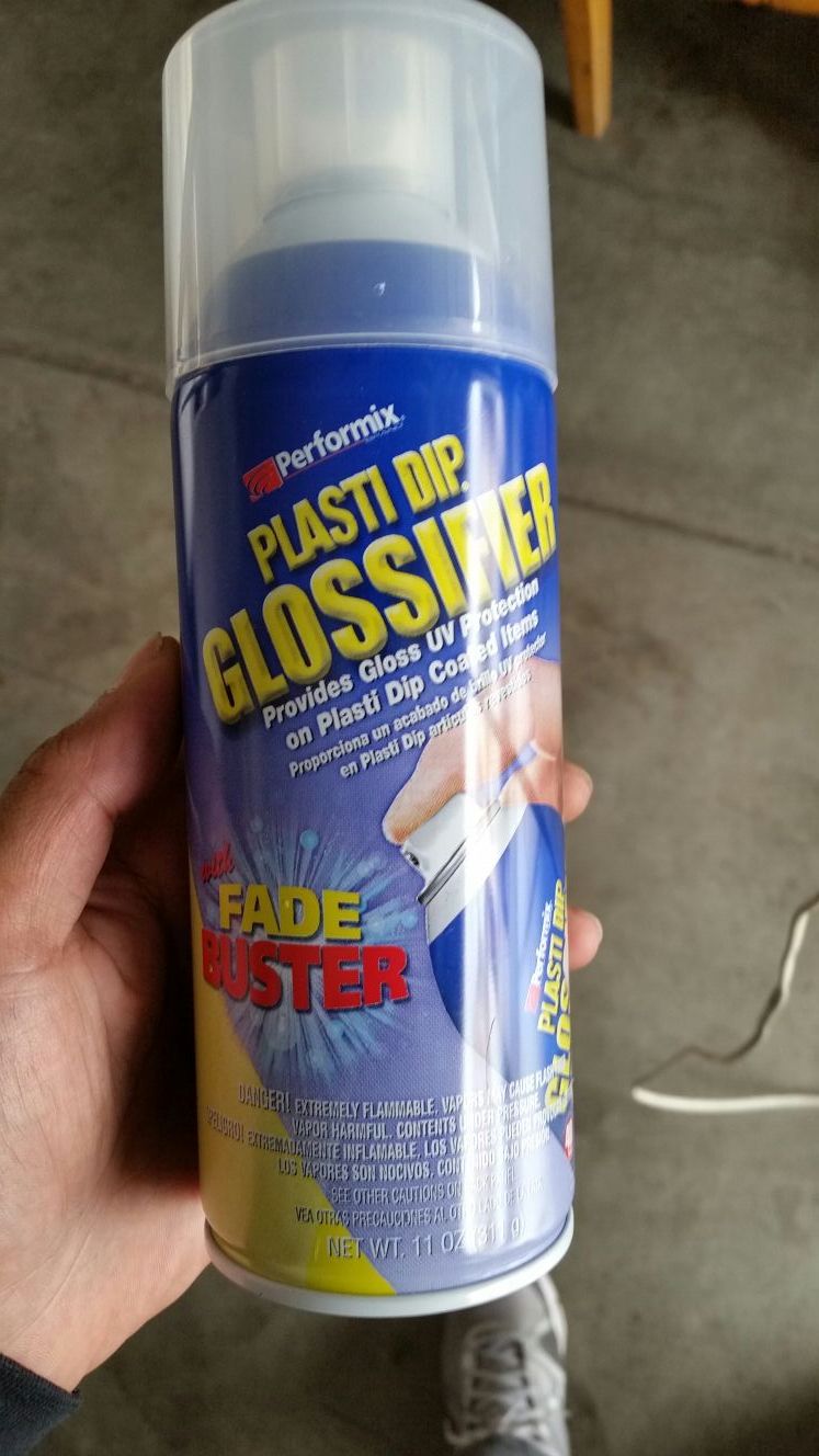 Plasti dip glossifier top clear gloss coat